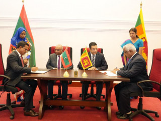 Maldives and Sri Lanka signed the three agreements during Foreign Minister Abdulla Shahid's ongoing official visit