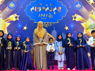 The First Lady attends the closing ceremony of the Thireehaa Ranthari Quran Competition