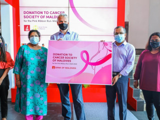 The donation was handed over on Sunday