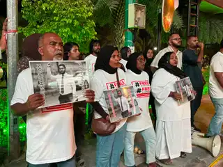 Protest held calling for the release of Shahzan.