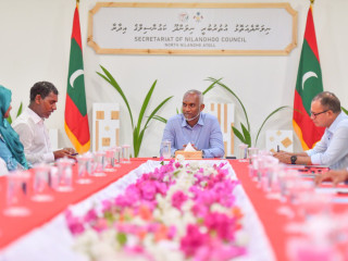 President Muizzu met Faafu Atoll Council and Nilandhoo Atoll Council members on Saturday