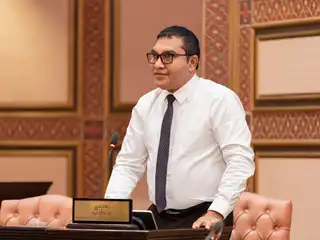 MP Ahmed Didi speaking during a parliament sitting.