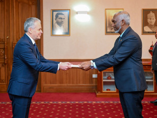 Ambassadors from three countries presented credentials to President Muizzu on Monday