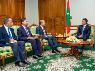 The Bangladeshi High Commissioner pays a courtesy call on the Vice President