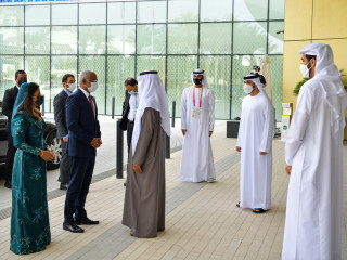 The President and First Lady arrive at Expo 2020 in Dubai