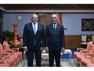 The Egyptian Ambassador to the Maldives pays a farewell call on the President.