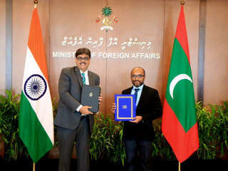 The Government of Maldives has exchanged an agreement of USD 100 million Line of Credit with the Government of India