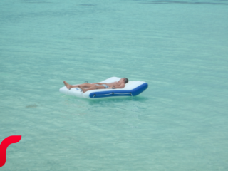 A tourist sunbathing (file photo)