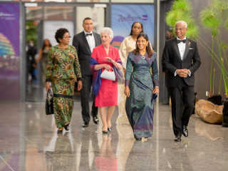 President Ibrahim Mohamed Solih and First Lady Fazna Ahmed have attended the Official Welcome Reception and State Dinner hosted by First Couple of Rwanda