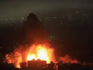 އިޒްރޭލުން ބެއިރޫތަށް ވަރުގަދަ ހަމަލާތަކެއް ދީފި