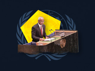President Ibrahim Mohamed Solih at the 76th UNGA session