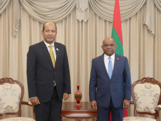 New High Commissioner of Bangladesh to Maldives called on Minister of Foreign Affairs Abdulla Shahid on Monday