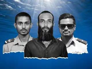 Staff Sergeant Ibrahim Ahmed of the Maldives National Defence Force, Sergeant Ali Naafiu of the Maldives Police Service, and the vessel's captain, Mohamed Hamdhoon, who went missing after the supply boat "Friend 4" capsized.
