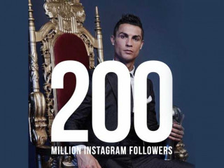 އިންސްޓަގްރާމްގައި އެންމެ ފުރަތަމަ 200 މިލިއަން ފޮލޯވަރުން ހޯދި ތަރިއަކަށް ރޮނާލްޑޯ!