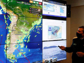 ޗިލީގެ އަސްކަރިއްޔާއިން މޮނިޓަރ ކުރަމުންދާ ކަނޑުގެ ސަރަހައްދު ދައްކައިލަނީ