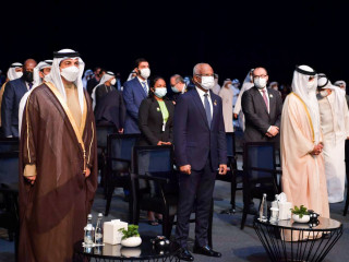 President Solih attended the ADSW opening and Zayed Sustainability Prize awards ceremony on Monday