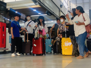Tourists at Velana International Airport (VIA)