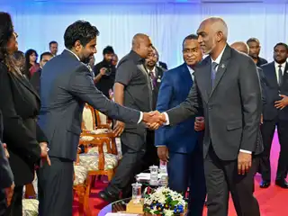 ރައީސް ޑރ. މުހައްމަދު މުއިއްޒު އާއި ޖޭއެސްސީގެ ރައީސް ހުސްނީ މުބާރިކް