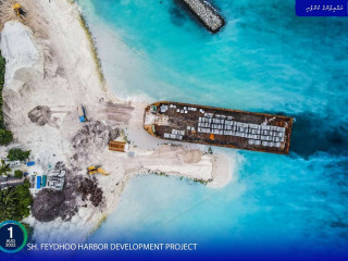 MTCC preparing to commence construction of the quay wall for Sh. Feydhoo harbor