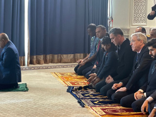 Abdulla Shahid led the Friday prayer at the United Nations on April 29