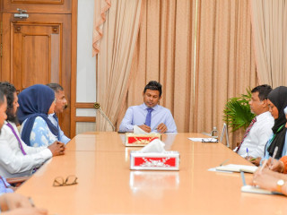 The vice president met council members of Madaveli on Tuesday
