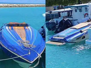 Capsized speedboat near Felidhoo: Search underway for two missing Indian nationals. | Social Media
