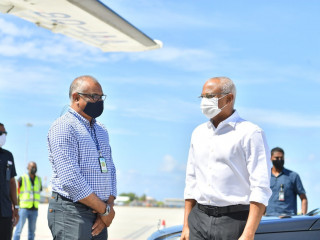 President departs to Kulhudhuffushi City to join National Youth Day celebrations