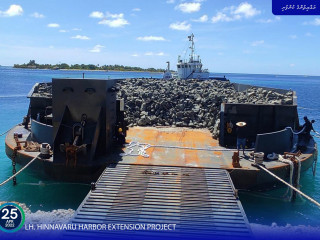 Lh. Hinnavaru Harbor Extension Project is well underway