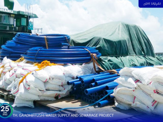 Th. Gaadhiffushi Water Supply and Sewerage Project is well underway