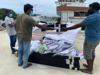 ހޯނޑެއްދޫއަށް ފޮނުވި ކެއަރ ޕެކޭޖުތައް އެރަށަށް ބާލަނީ