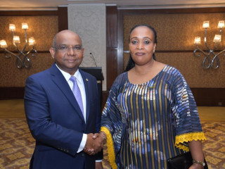 FM Shahid met Non-Resident High Commissioners and Ambassadors accredited to the Maldives based in New Delhi