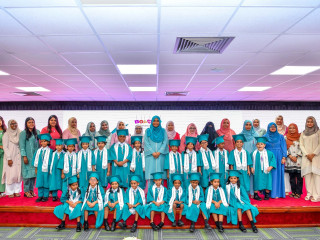 The First Lady officiated Chimes Preschool's graduation ceremony on Saturday