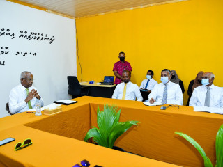 President meets N. Maafaru Island Council and WDC; Councilors acknowledge efforts to empower them