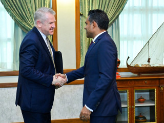 High Commissioner of Australia to the Maldives, David Holly, paid his farewell call on Vice President Faisal Naseem