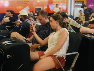 Tourists at Velana International Airport (VIA)