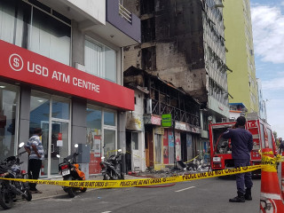 BML temporarily closes down USD ATM center after Café Tiolo fire