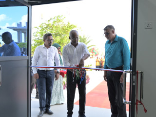 President Solih inaugurated the newly developed wing of Dhiggaru Health Center on Sunday