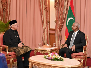 The Malaysian High Commissioner presented credentials to President Solih on Monday
