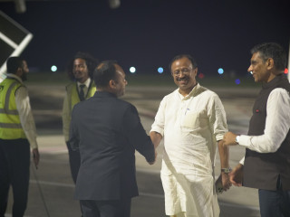 Minister of State for External Affairs of India departs from Maldives