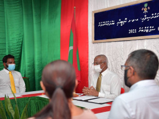 President meets Sh, Maaungudhoo council and WDC