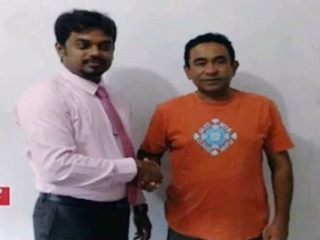 Former President Abdulla Yameen with Dr. Asela Wickramasinghe