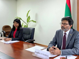 A Maldivian delegation participated in the IORA virtual meeting of the Committee of Senior Officials (CSO) on Thursday