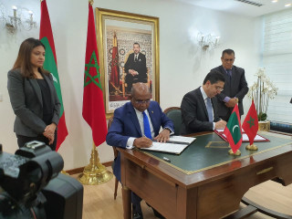 Foreign Minister Abdulla Shahid and Moroccan counterpart signed the agreements on behalf of the respective governments