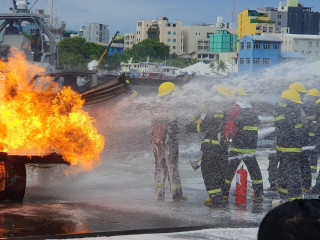 The fire broke out at 3:40pm on Monday and was doused completely at 05:09pm