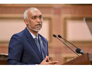 ރައީސް މުއިއްޒު ރައްޔިތުންގެ މަޖިލީހުގެ ޖަލްސާ ގައި 2026 ވަނަ އަހަރުގެ ރިޔާސީ ބަޔާން ދެއްވަނީ.