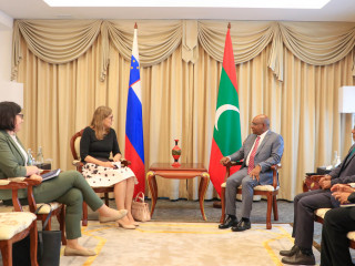 The newly appointed Ambassador of Slovenia to Maldives calls on the Minister of Foreign Affairs