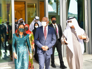 President Ibrahim Mohamed Solih and First Lady Fazna Ahmed are on an official visit to attend the Expo Dubai 2020
