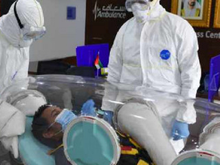 ޤަތަރުގައި ކޮވިޑް-19ގެ ޙާލު ބޮޑު ބަލި މީހަކު އެޕި-ޝަޓްލްއެއްގަ އުފުލަނީ