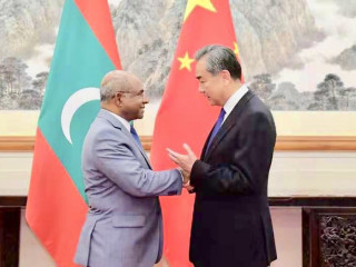 FM Shahid with Chinese FM Wang Yi