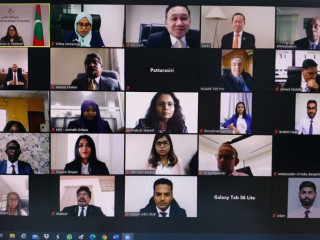 މިނިވަން ދުވަހުގެ މުނާސަބަތުގައި ތައިލެންޑްގައި ހުންނަ ދިވެހި އެމްބަސީއިން ބޭއްވި ވަރޗުއަލް ރިސެޕްޝަންގެ ތެރެއިން